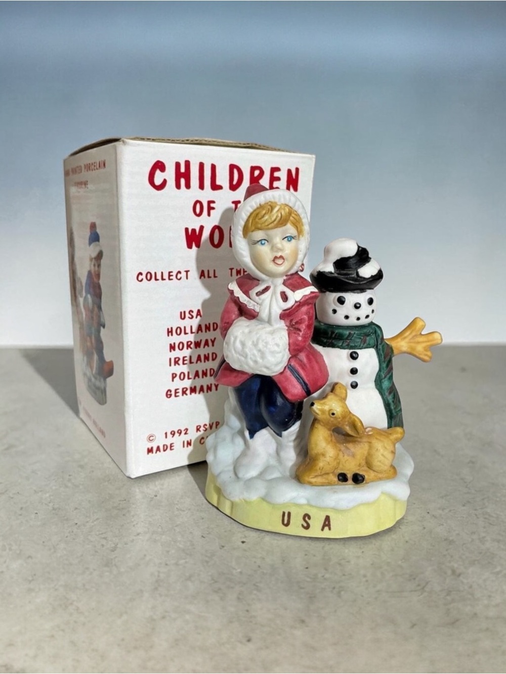 Vintage 1992 RSVP Children of the World USA Figurine